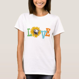 Camiseta Aqui está meu amor por Sunflower Piggy