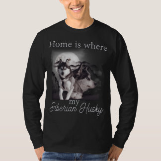 Camiseta Aqui Está Meu Husky Siberiano