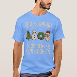 Camiseta Aqui está o Natal do Suporte Técnico para Excluir