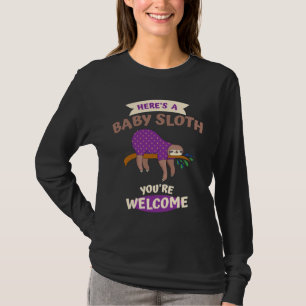 Camiseta Aqui Está Um Bebê Lama De Boas-Vindas