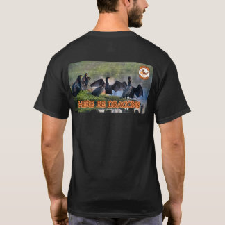 Camiseta AQUI ESTARÃO OS DRAGÕES E A T-Shirt de aves de gra
