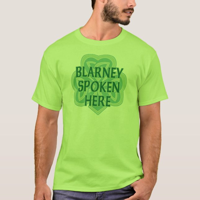 Camiseta aqui falada Blarney (Frente)
