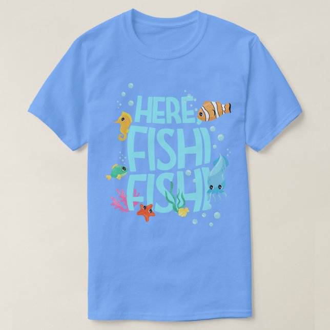 Camiseta Aqui Fishi Fishi (Frente do Design)