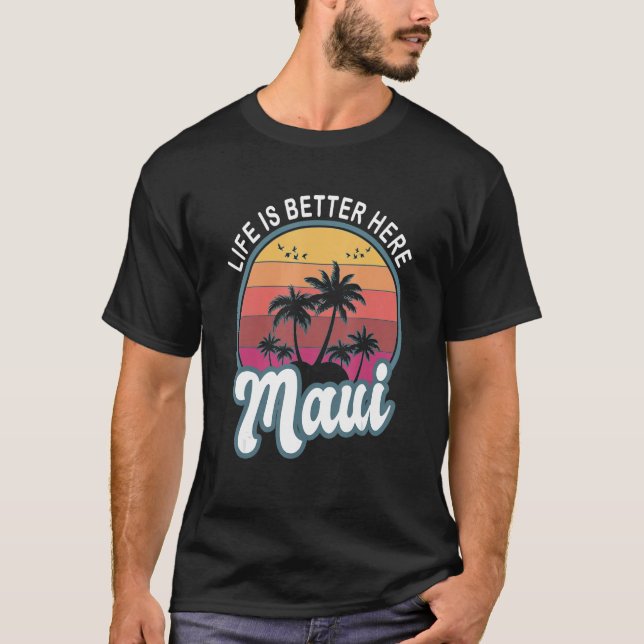 Camiseta Aqui Maui Hawaii (Frente)