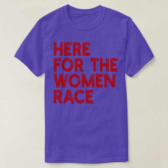 Camiseta aqui para a corrida feminina 1 (Frente do Design)