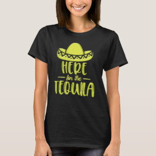 Camiseta Aqui para a Festa Neon Amarela de Tequila e Limão