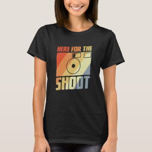 Camiseta Aqui Para A Fotografia Fotografar A Câmera De Piad