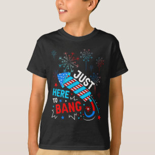 Camiseta Aqui Para Bang Engraçado Dia 4 De Julho Da Indepen