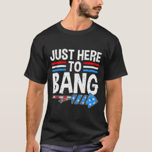 Camiseta Aqui Para Bang Shirt Fireworks Celebração 4 De Ju