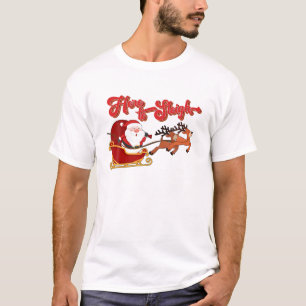 Camiseta Aqui Para Dortar Papais noeis De Natal - Claus-Win