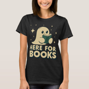Camiseta Aqui Para Livros Fofo-Fantástico Bibliotecário