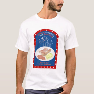 Camiseta Aqui para o Barbecue II
