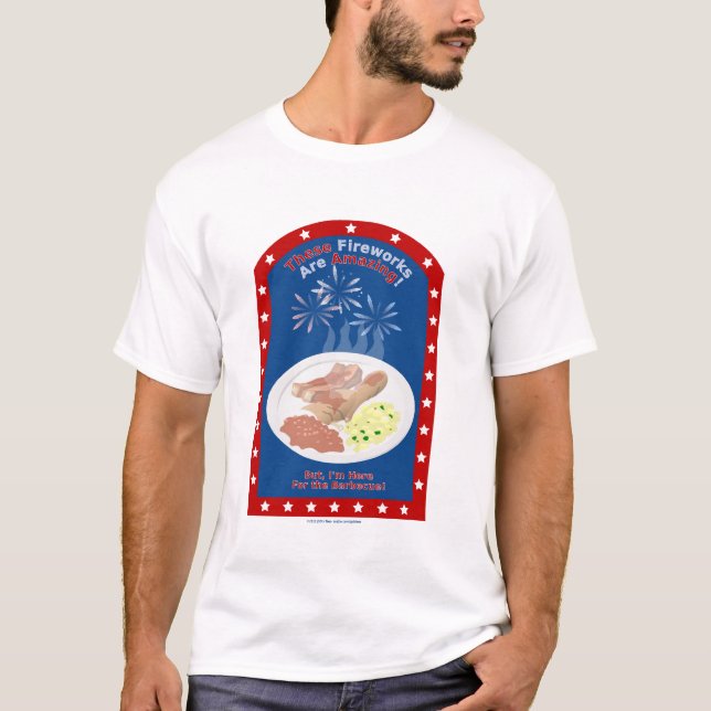 Camiseta Aqui para o Barbecue II (Frente)