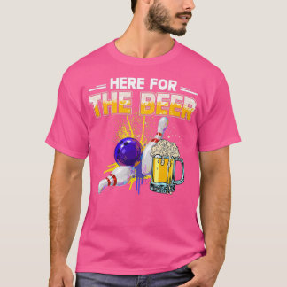 Camiseta Aqui Para O Bebendo De Hobby Da Boliche De Cerveja