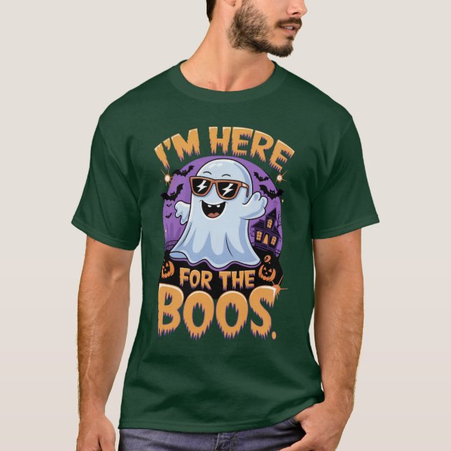 Camiseta Aqui para os Boos: Legal Fantasma Vibes (Frente)