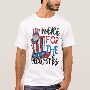Camiseta Aqui Para Os Fogos De Artifício