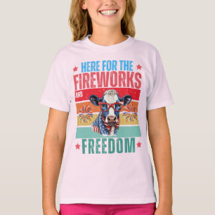Camiseta Aqui Para os fogos de artifício e a liberdade, Vac