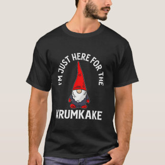 Camiseta Aqui para os Gnomos de Krumkake de Natal Novidade