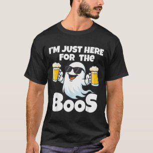 Camiseta Aqui para Os Óculos de Sol Fantasmas dos Boos Funn