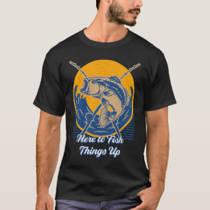 Camiseta Aqui para Pescar Coisas Ditos Humor Citações Peix