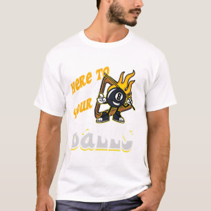 Camiseta Aqui Para Quebrar A Piscina 8 Do Billiard Player S