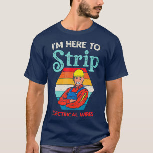 Camiseta Aqui Para Tirar Energia Elétrica Engraçada