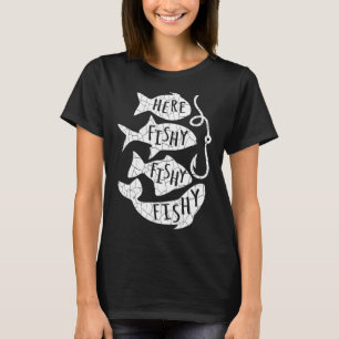 Camiseta Aqui Peixe Peixinho Presente Divertido Para Amante