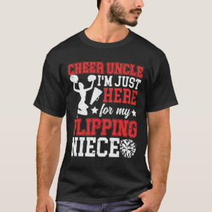 Camiseta Aqui Pelo Meu Sobrinho Tio De Uma Cheerleader Tio