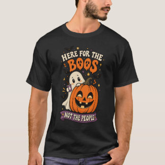 Camiseta Aqui pelos Boos Não pelas Pessoas Introvertido Fan
