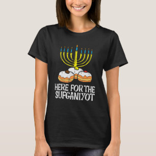 Camiseta Aqui Por Sufganiyot Hanukkah Chanukah Pajama PJs