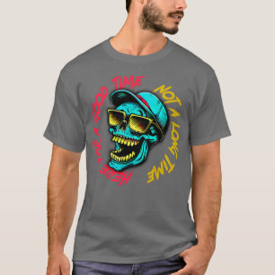 Camiseta Aqui Por Um Bom Tempo Não Por Muito Tempo