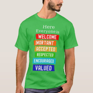 Camiseta Aqui Todos São Bem-Vindos Importante Professor de