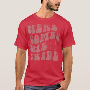 Camiseta Aqui Vem A Bride Casamento De Bearer Gi