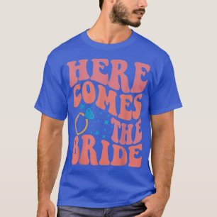 Camiseta Aqui Vem A Bride Casamento De Bearer Gi