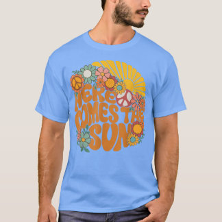 Camiseta Aqui Vem A Mente Positiva Do Sol Hippie Girassol