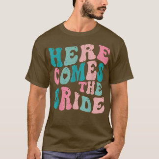 Camiseta Aqui Vem A Noiva Futuro Sra. Noivado Solteiro