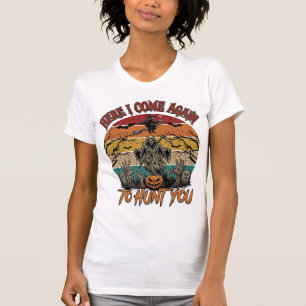 Camiseta Aqui Vem Novamente Ceifador Halloween Abóbora_1