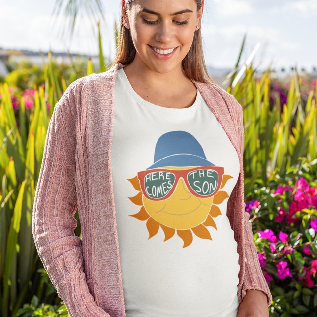 Camiseta Aqui vem o Chá do Filho Menino (Criador carregado)