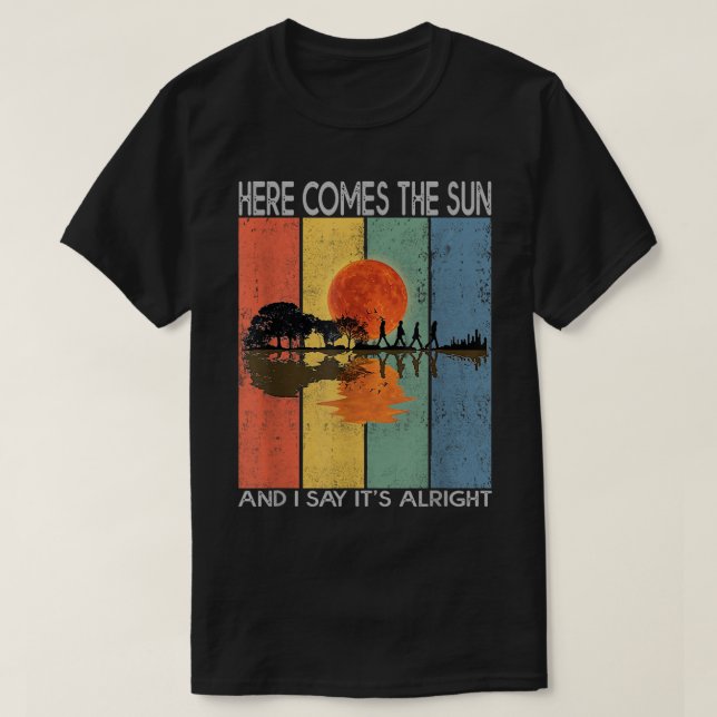 Camiseta Aqui vem o Sol e eu digo que está bem Violão G (Frente do Design)