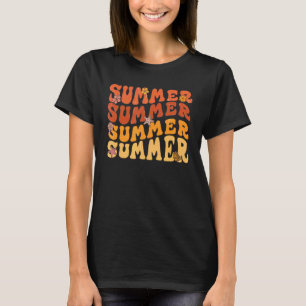 Camiseta Aqui Vem O Sol Que Adoro Surf De Verão Para A Mem