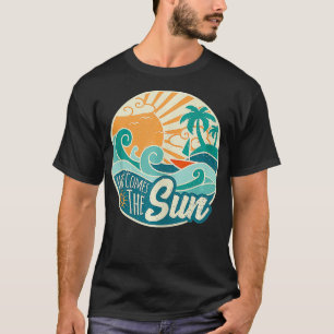 Camiseta Aqui vem o Sun Retro 60s Summer Surfing