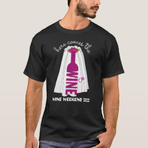 Camiseta Aqui Vem o Vinho Despedida de Solteira Fósforos Wi