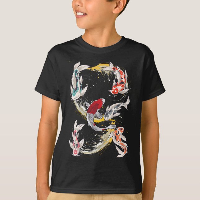 Camiseta Aquicultura japonesa Koi Fishes (Frente)