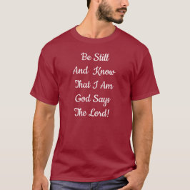 Camiseta Aquietai-vos e Sabei que Eu Sou Deus!