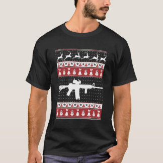 Camiseta Ar15 Ugly Sweater Xmas para o Natal