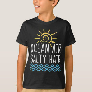 Camiseta Ar do Oceano Cabelo Salgado Amantes da Praia Engra