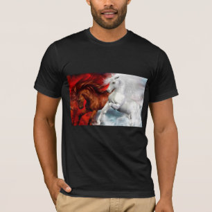 Camiseta ar e cavalos de incêndio