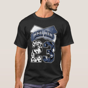 Camiseta Ar Fresco Número 23 Meia-Noite Azul-Marinho 6s Cor