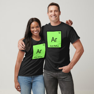 Camiseta Ar - Refluxo Ácido Engraçado Símbolo de Elemento Q