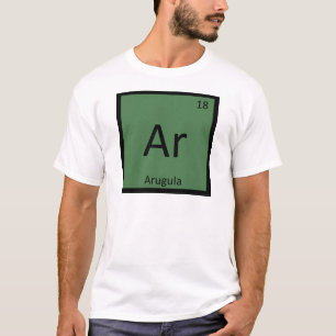 Camiseta Ar - Tabela Periódica da Química do Legume Arúgula